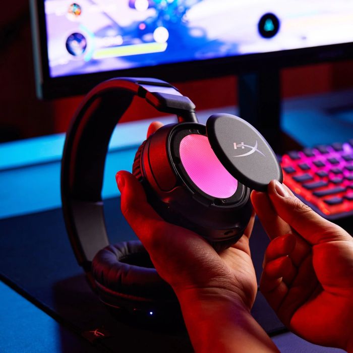 Гарнітура ігрова HyperX Cloud Flight 2, WL/USB-A/USB-C, чорний