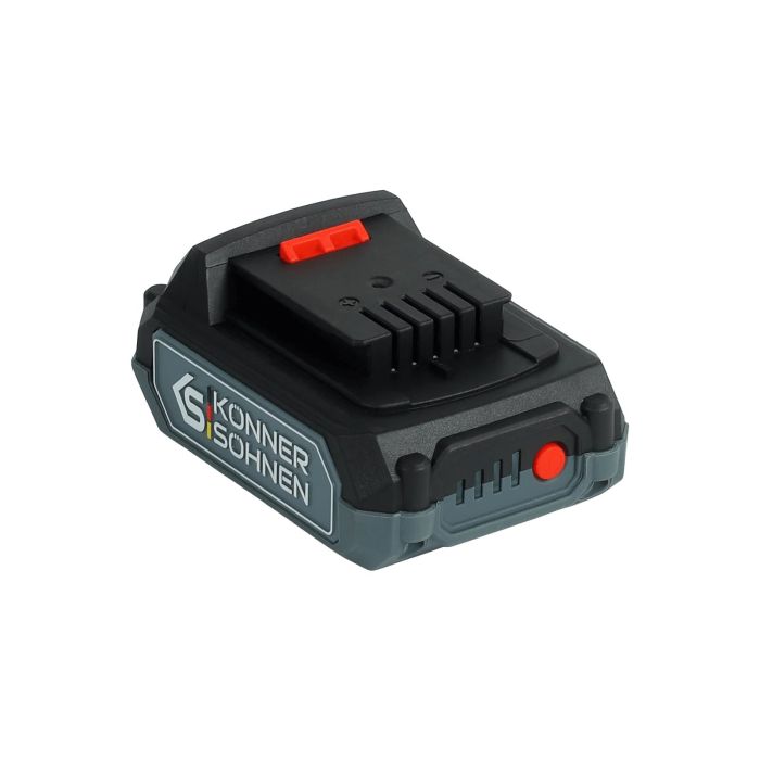 Шуруповерт-дрель ударная аккумуляторная Konner&Sohnen KS ID20V-60 KIT 74 PLUS 20В 2х2А·час 60Нм 0-450·0-1900об/мин LED-свет ЗУ набор сверл и бит 74шт кейс 5.к
