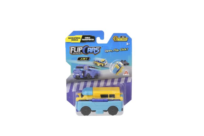 Машинка-трансформер Flip Cars 2в1 Міський транспорт, Автомобіль караван і Автомобіль для поливу