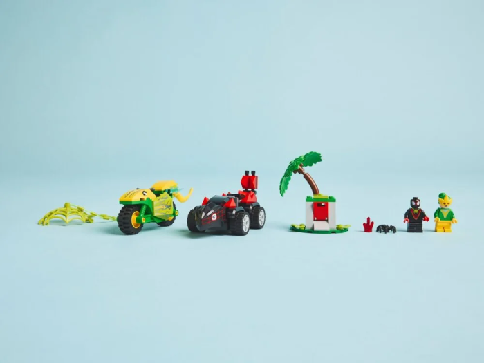 Конструктор LEGO Spidey Перегоны на электромобилях с динозаврами