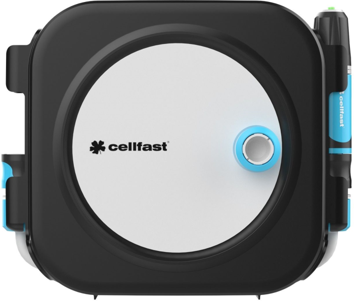 Катушка со шлангом Cellfast ERGO XS автоматическая 10+2м шланга 3/8" комплект коннекторов и ороситель ERGO