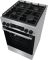 Плита Gorenje комбінована, 70л, 50x60см, дисплей, IconLed, газ на склі, чавун, нерж