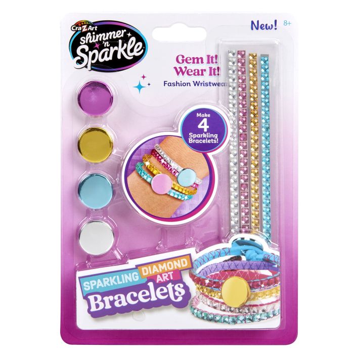Набір для виготовлення браслетів Cra-Z-Art Sparkling Diamond Art Bracelets з діамантовим блиском