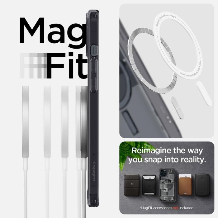 Чохол Spigen для iPhone 15, Ultra Hybrid MagFit, Zero One