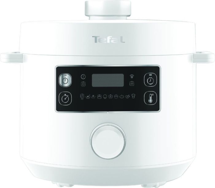 Мультиварка-скороварка Tefal Turbo Cuisine , 1000Вт, чаша-4.8л, механическое управл., пластик, белый