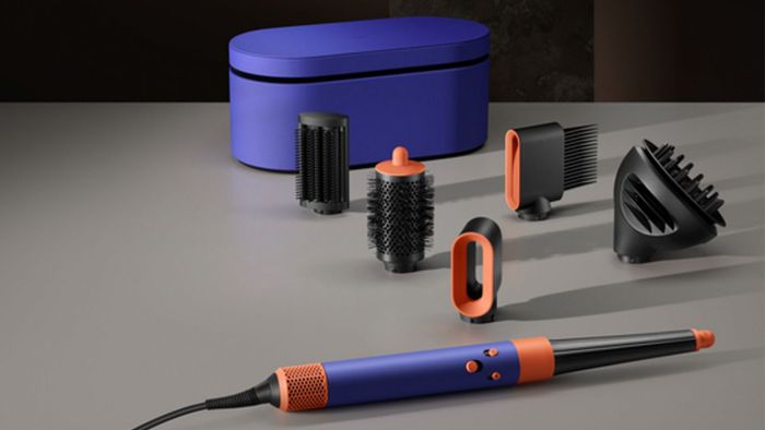 Стайлер Dyson Airwrap I.D. HS08 Curly+Coily Complete Long Vinca Blue/Topaz, 1300Вт, темп.режимов-3, насадок-6, керамика, сине-медный
