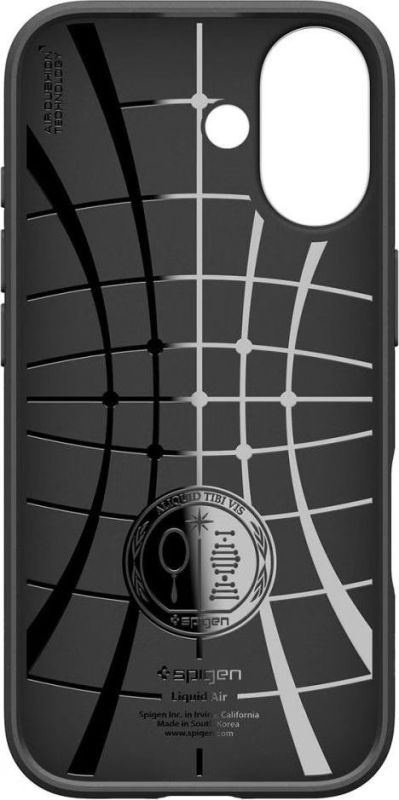 Чехол Spigen для iPhone 17, Liquid Air, Matte Black