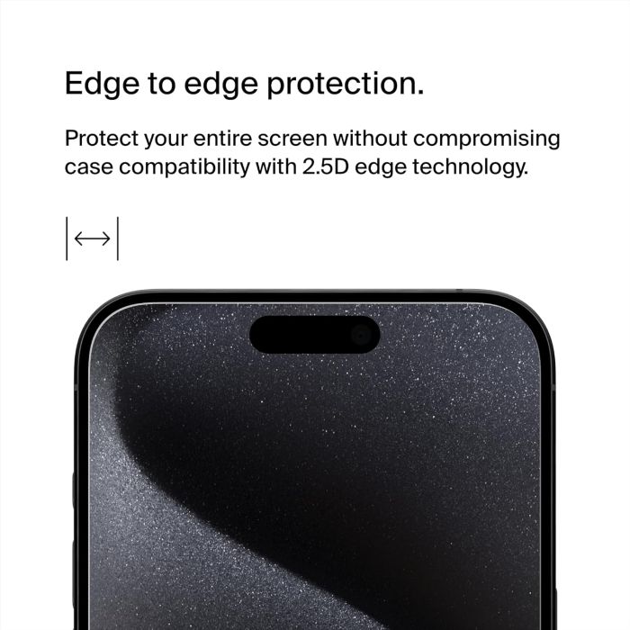 Захисне скло Belkin для iPhone 15 Pro Max TemperedGlass (1 Pack)