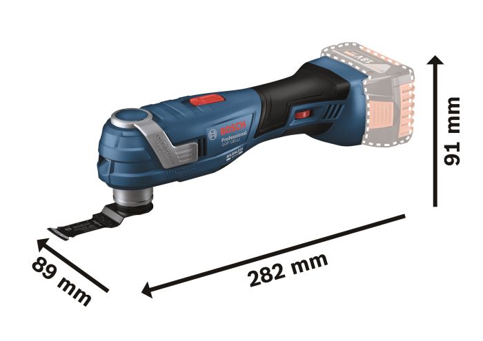 Багатофункціональний інструмент реноватор Bosch Professional GOP 185-LI SOLO 18.0 V 20000об/хв 1.2кг без АКБ та ЗП
