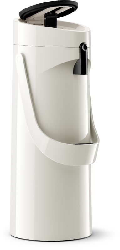 Термос Tefal Ponza Pump, 1.9л, пластик, скло, білий