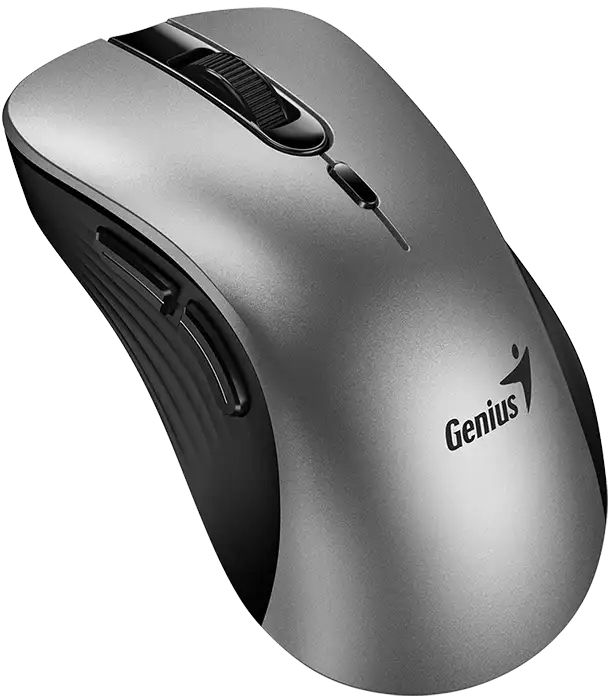 Мышь Genius Ergo 8100S, Silent, AI, WL, серый