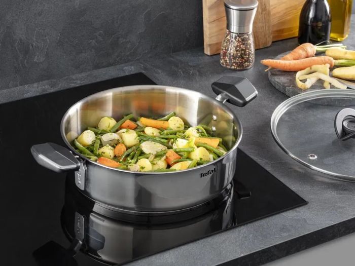 Сотейник Tefal Emotion+, 24 см, нержавеющая сталь, бакелит