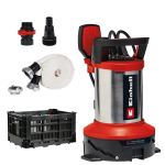 Насос дренажний Einhell Flutset GE-DP 7535 N LL ECO 750Вт, 18500л/год, вис. 9м, глиб. 7м, нержавіюча сталь, 5.7кг