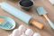 Скалка для теста Ardesto Tasty baking, 43.5см, силикон, дерево, голубой