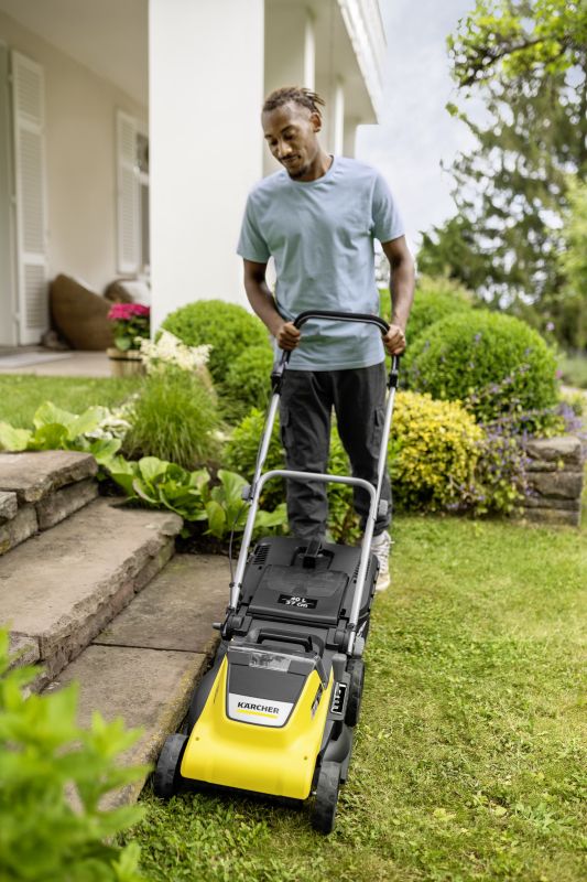Газонокосилка аккумуляторная Karcher LMO 4-18 Dual 18В акб 1х5А-ч 37см 25-65мм