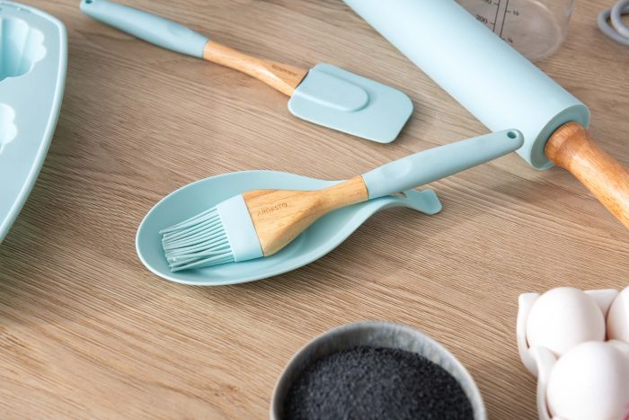 Подставка под ложку Ardesto Fresh, 19.5х9.5х1.8см, силикон, голубой