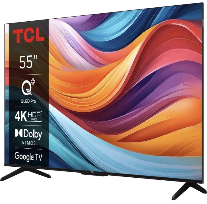 Телевизор 55" TCL QLED 4K 60Hz Smart Google TV Titan