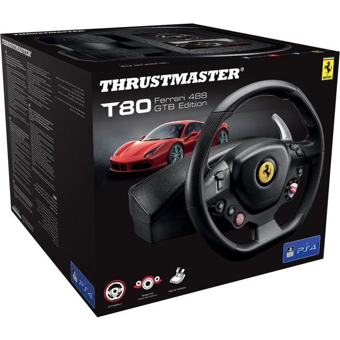 Руль и педали Thrustmaster T80 FERRARI 488 GTB EDITION, PC/PS4/ PS3/PS5