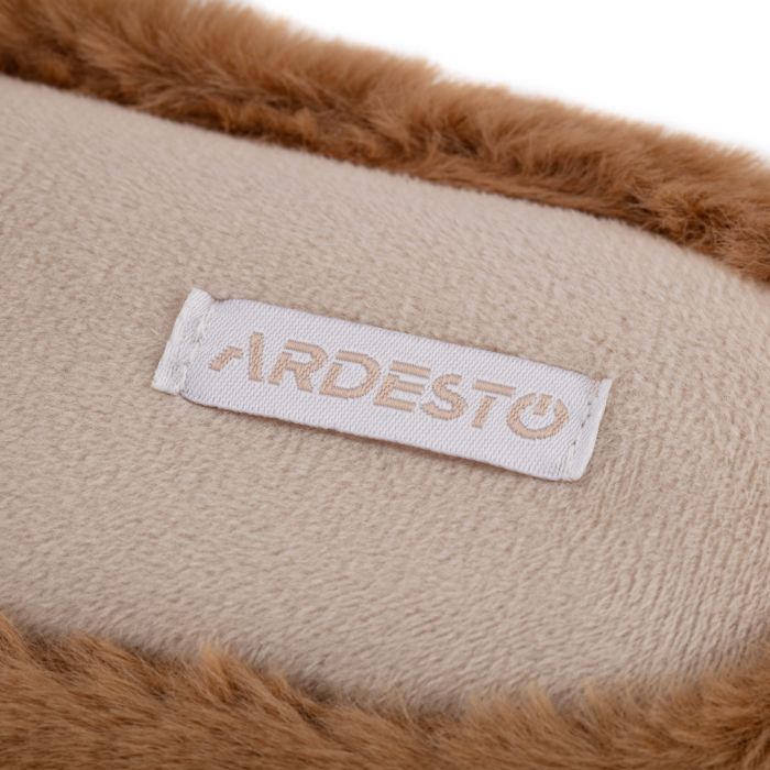 Обувь домашняя Ardesto Christmas 40/41 размер, 100% полиэстер, подошва 100% резина, коричневый