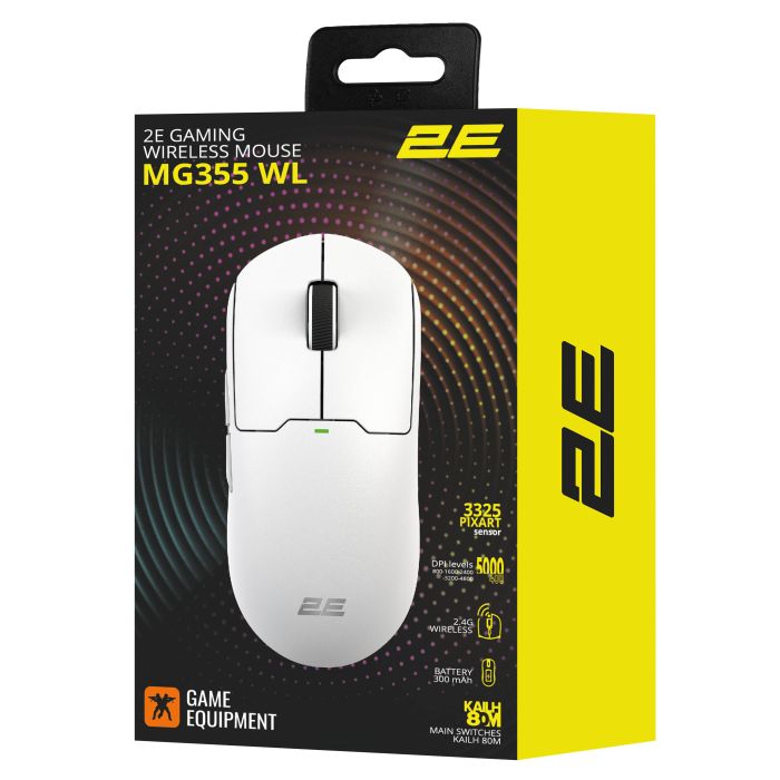 Мышь 2E GAMING MG355 WL, USB-A/WL, белый