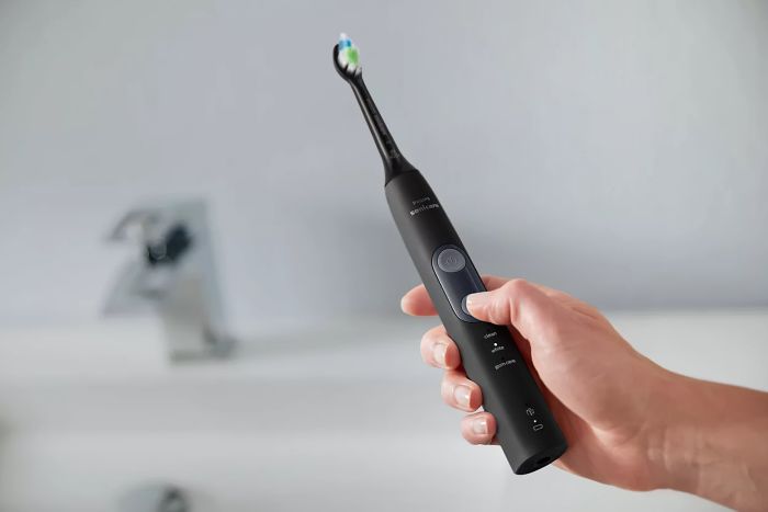 Щетка зубная электр. Philips Sonicare ProtectiveClean 5100, 62т. колеб/мин, насадок-1, футляр, черный