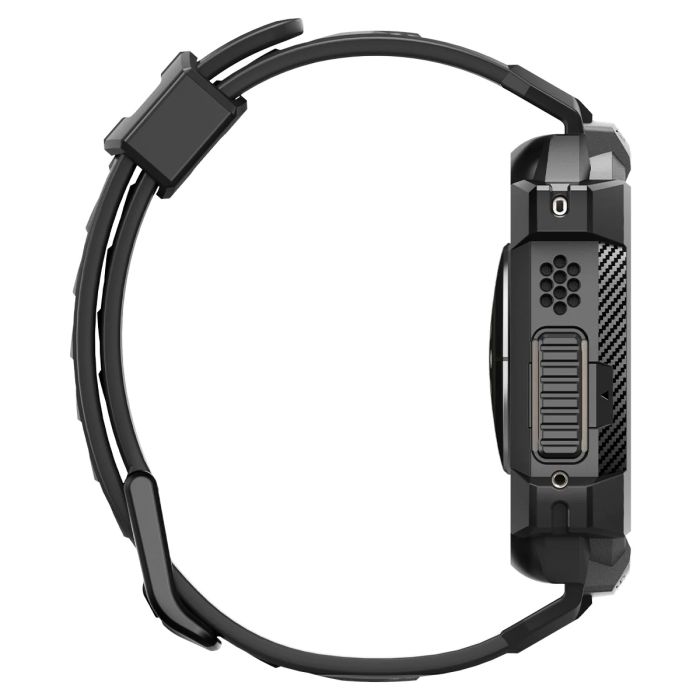 Чехол и ремешок 2в1 Spigen для Apple Watch Ultra 49mm, Rugged Armor Pro, Black