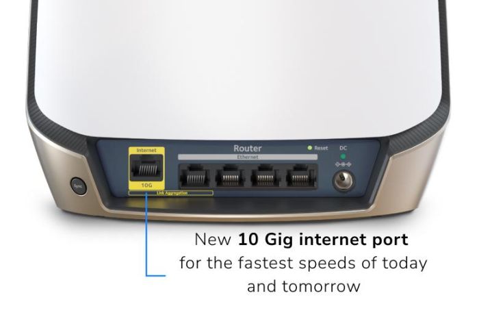 Система WiFi-Mesh NETGEAR Orbi RBK862S AX6000, 2мод, белый