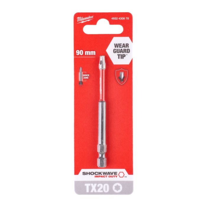 Бита Milwaukee Shockwave, Torx T20х90мм