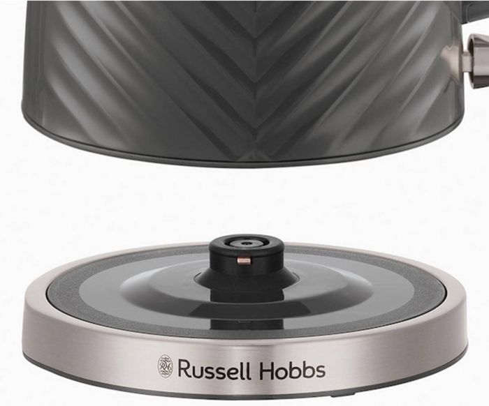 Электрочайник Russell Hobbs Groove Grey 1.7л, Strix, пластик, серый