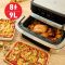 Мультипечь Tefal Dual Easy Fry Flex, 2700Вт, чаша-5.5+3.5л, сенсорное управл., 2 чаши, гриль, пластик, черный-нерж. сталь