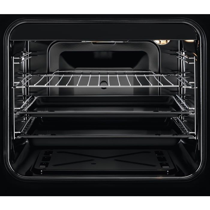 Плита Electrolux газовая, 59л, 60x60см, чугун, белый
