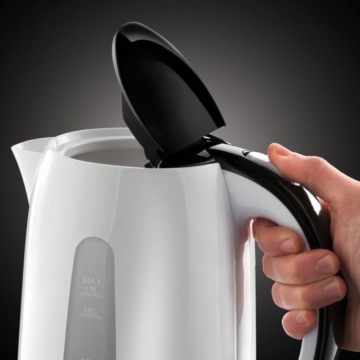 Электрочайник Russell Hobbs My Breakfast 1.7л, пластик, бело-черный