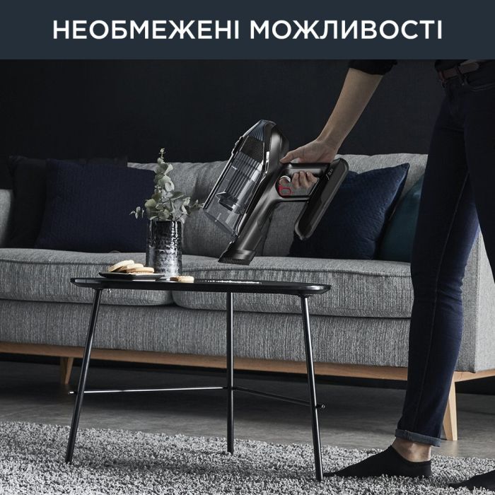 Пылесос Rowenta беспроводный X-Force Flex 14.60 Auto Animal, 48Вт, конт пыль -0.9л, автон. раб. до 70мин, НЕРА, черно-серый