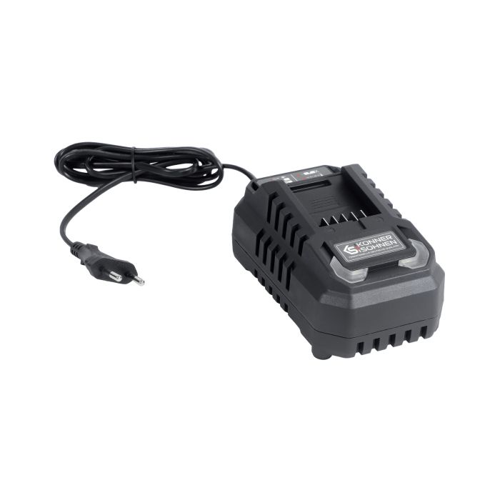 Набор из двух аккумуляторных инструментов Konner&Sohnen KS IDAGB 20V SET 1 PLUS 20В шуруповерт-дрель ударная, шлифмашина угловая KS AGB20V-125VR, ЗУ 2.4А акб 1х2А·час+1х4А·час кейс.