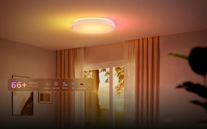 Потолочний світильник Govee 38cm Smart Ceiling Light Pro, RGBICWW, WI-FI/Bluetooth, білий