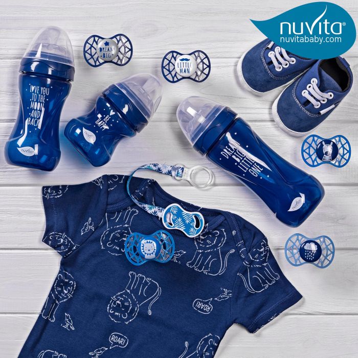 Пустушка Nuvita Air55 Explorer 6міс+, симетрична, 2шт, зебра/лев