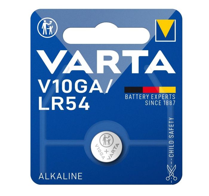 Батарейка Varta лужна  V10 GA (LR54) блістер, 1 шт