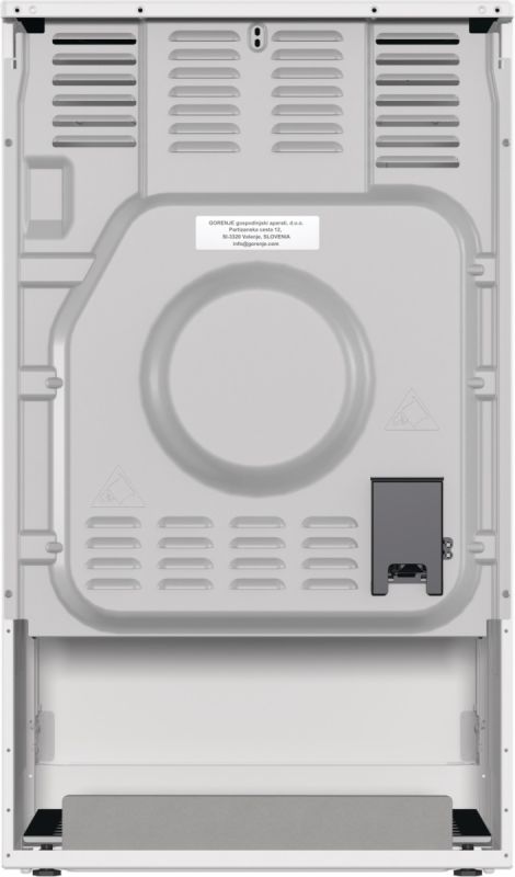 Плита Gorenje электрическая стеклокерамическая, 62л, конвекция, 50x60см, белый