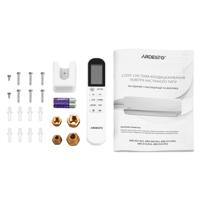 Кондиционер Ardesto CoolSmartPro 25м2 инвертор 9000BTU 2.5кВт A++/A+ -25°С Wi-Fi R32 белый