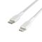 Кабель USB-C > Lightning зарядки/синхронизации Belkin 1м, 30Вт, Type-C, витой, белый