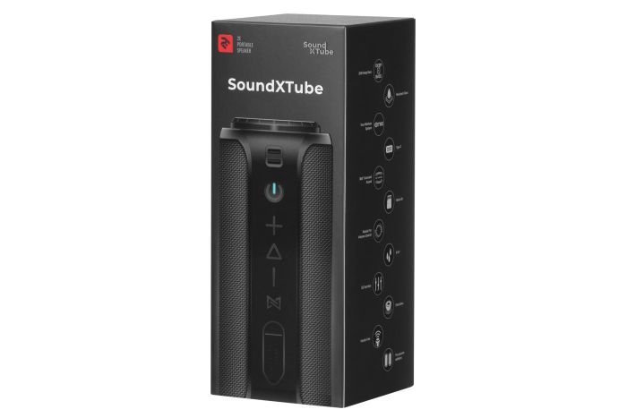 Акустическая система 2E SoundXTube TWS, MP3, Wireless, Waterproof Black