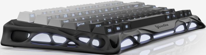 Клавіатура механічна GravaStar Mercury K1 80keys, GravaStar x Kailh Cheery Pink, EN/UKR, BT/WL/USB, чорний