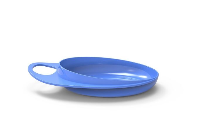 Тарелка Nuvita для кормления Easy Eating мелкая 2шт. Синяя