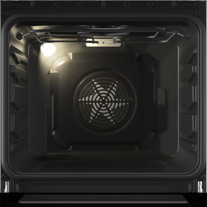 Плита Gorenje комбінована, 62л, 50x60см, дисплей, IconLed, емальовані, чорний 