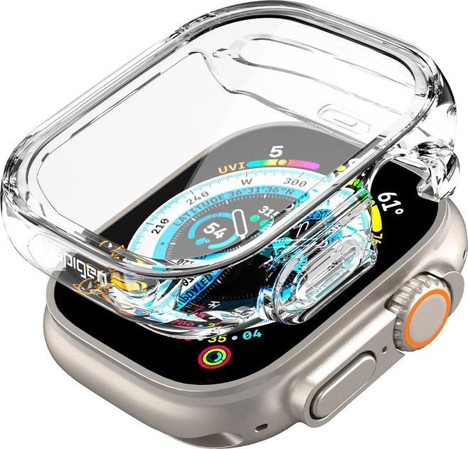 Чохол-накладка Spigen для Apple Watch Ultra (49mm), Ultra Hybrid, Crystal Clear