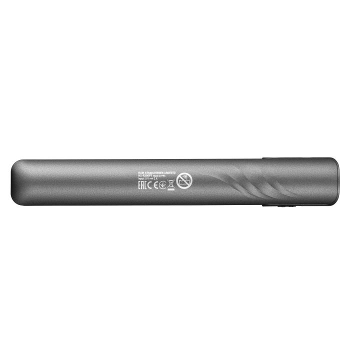 Выпрямитель Ardesto Pink Touch, аккумуляторный, 50Вт, 160-200C, дисплей, керамика, USB-C > USB-A, серый+розовый