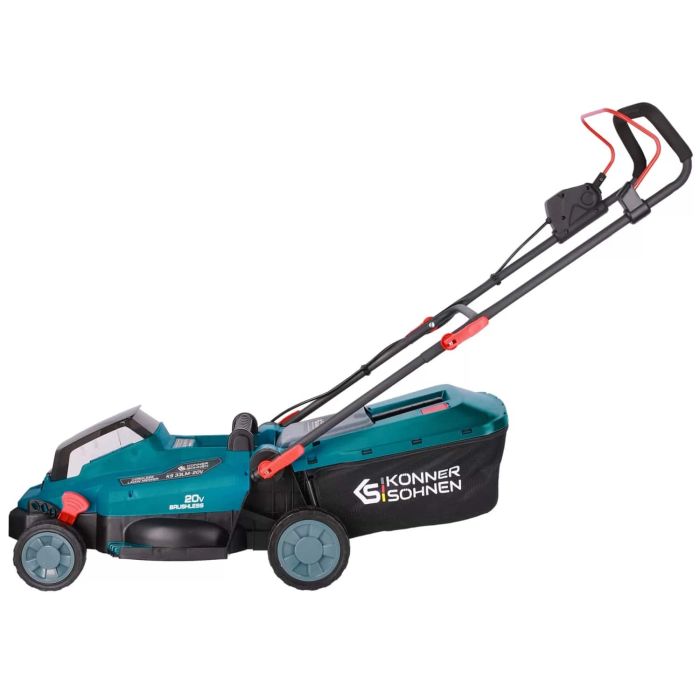 Газонокосарка акумуляторна Konner&Sohnen KS 33LM-20V 20В акб 1х4А·год 33см 30л 25-75мм 14кг
