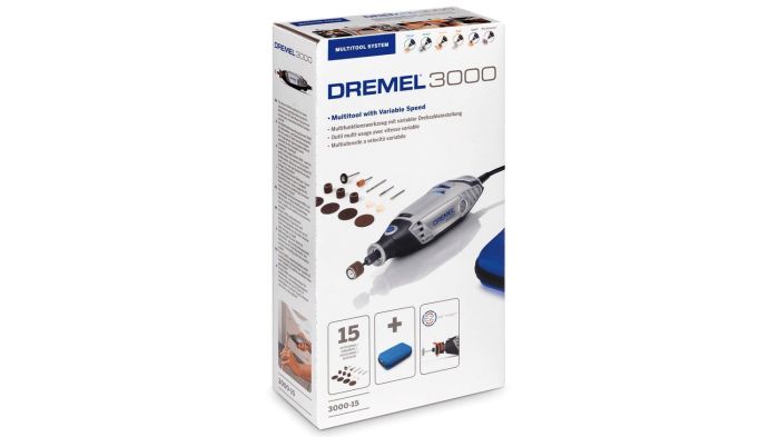 Шліфмашина шліфувально-гравірувальна Dremel 3000-15 130Вт 10000-33000об·хв 15 насадок 0.55кг