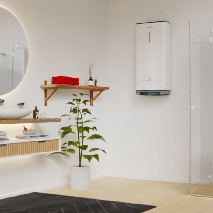 Водонагреватель электрический Ariston VELIS DYNE WIFI 80 EU плоский, слим, 80л, 2*1,5 кВт, эмал-ный нагр.эл., ун. монтаж, эл. упр-ние, B, Италия, белый