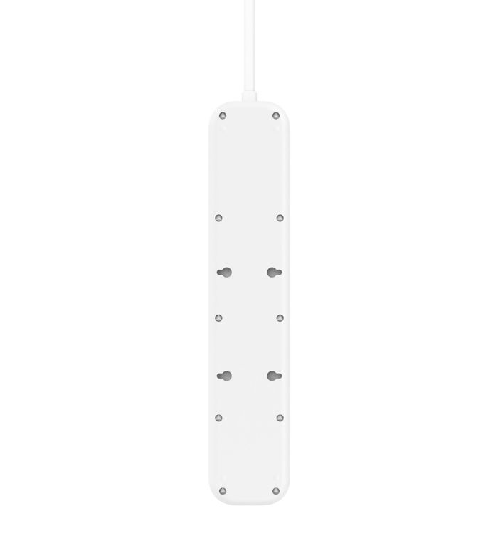 Удлинитель-фильтр сетевой Belkin 4хТип F, 3x1.5мм кв, 16А, USB-A/USB-C 18Вт, защитой от перенапряжения, 2м, белый